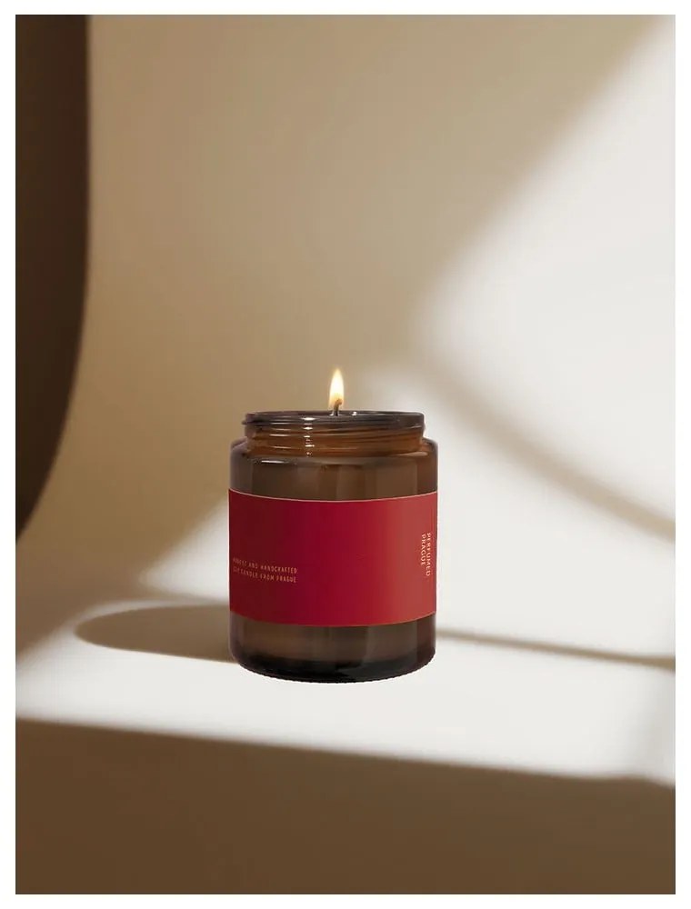 Vonná sójová sviečka #90 Pink Pepper, Poppy, Sandalwood – Perfumed Prague