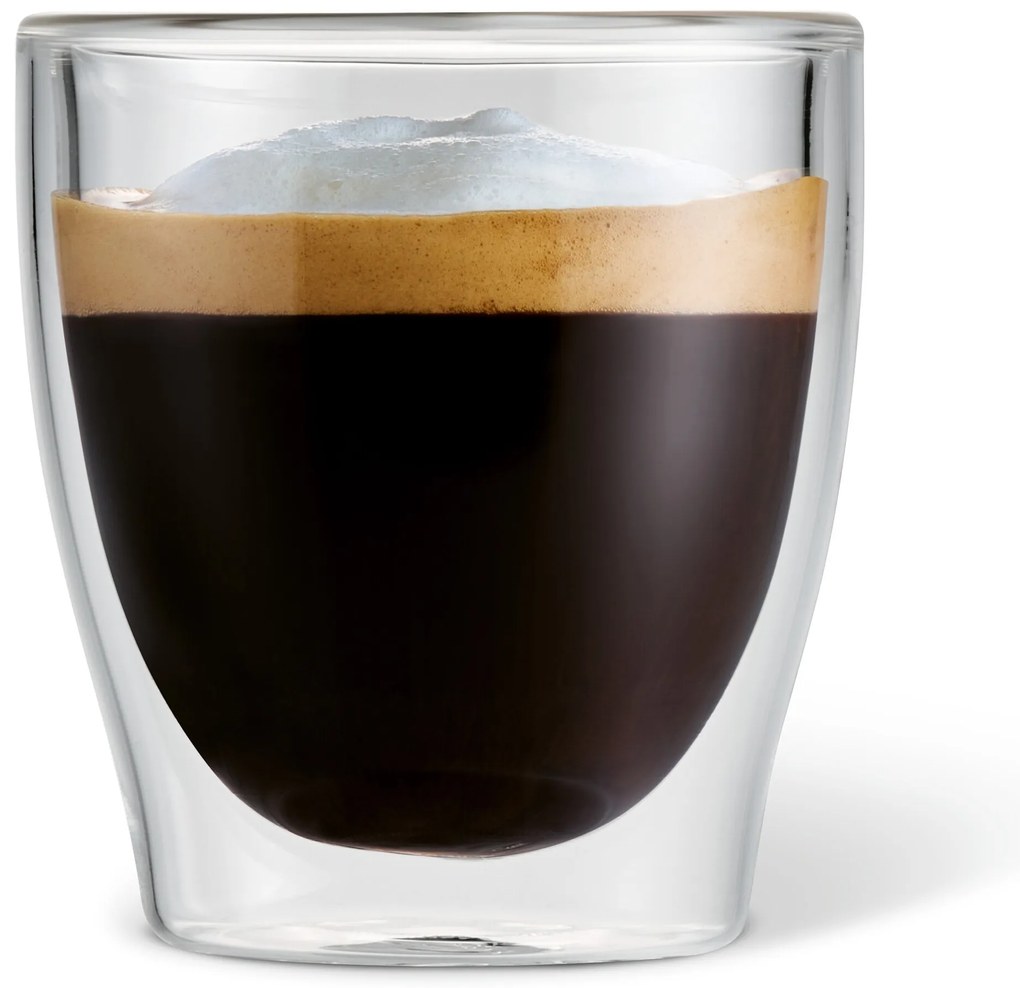 2 dvojstenné poháre na espresso