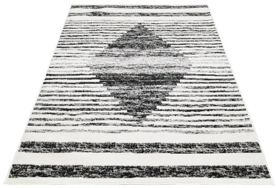 Kusový koberec PP Medina krémovočierný 120x170cm