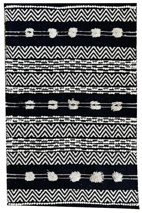 Koberec bavlnený Cherokee 0,8/1,5 CC-304 čierny