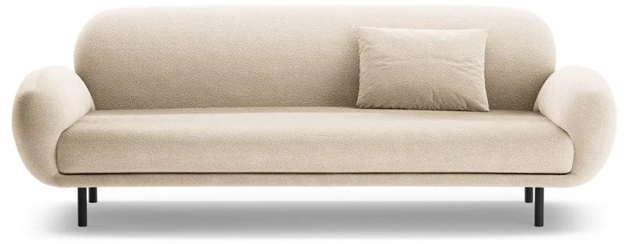 Béžová pohovka z textílie buklé 208 cm Poppy – Micadoni