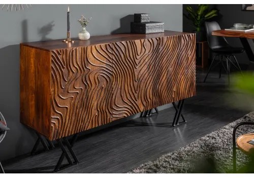 Komoda 40244 160cm Fluid Drevo Mango hnedá  - Komfort-nábytok
