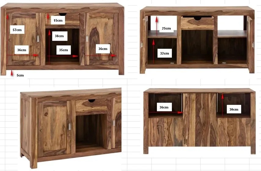 furniture-nabytek.cz - Masívny kúpeľňový set Lagos 2-dielny palisander, lakovaný, hnedý