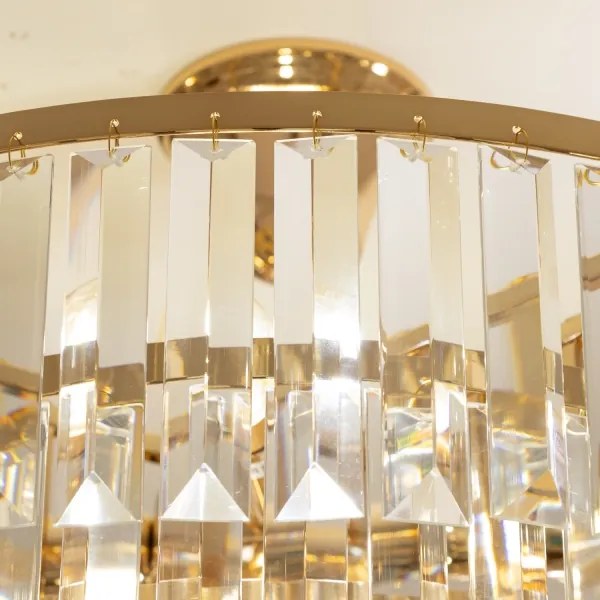 Brilagi - Prisadený luster CRYSTAL 5xE14/40W/230V zlatá