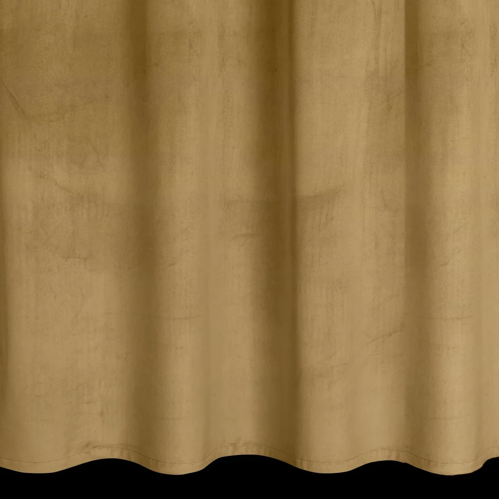 ZATEMŇOVACÍ ZÁVES NA KRÚŽKOCH ANTARA 140X270 CM TMAVOBÉŽOVÁ
