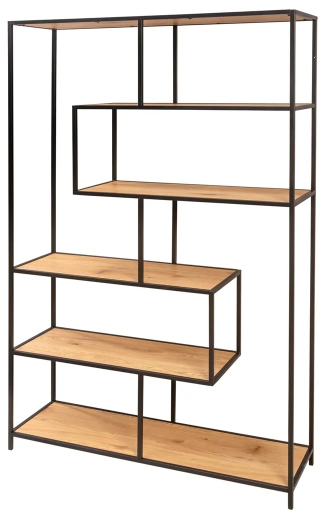 Polica Slim Line 185x115cm dub divoký čierny