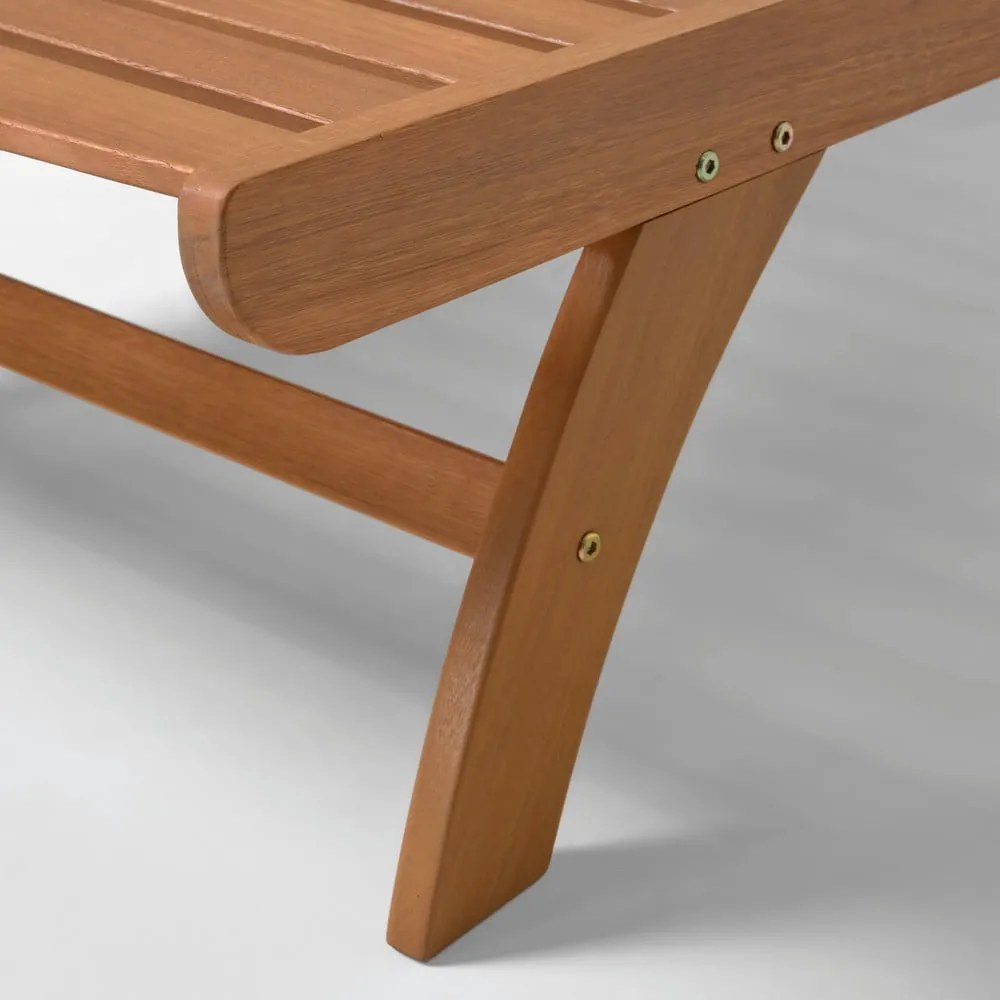 Záhradné ležadlo z eukalyptového dreva Kave Home Beila