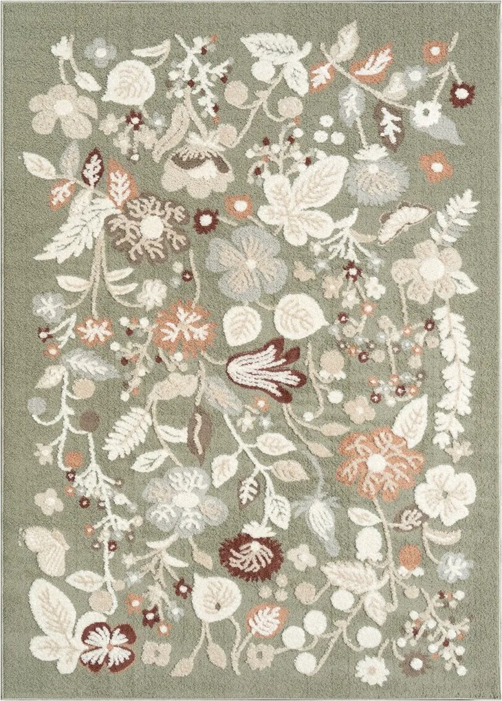 Angel Carpet, Kusový koberec Aurora 25 Green, 80x150, zelená, kancelária