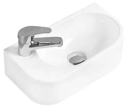 Mexen Viera umývadlo na dosku ľavé 40 x 21 cm, biela - 21274000L