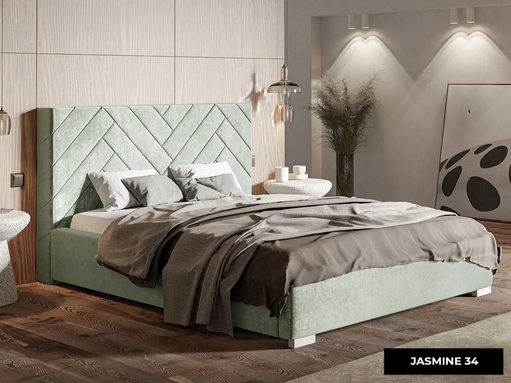 PROXIMA.store - Luxusná manželská posteľ OPAL ROZMER: 140 x 200 cm, FARBA NÔH: wenge