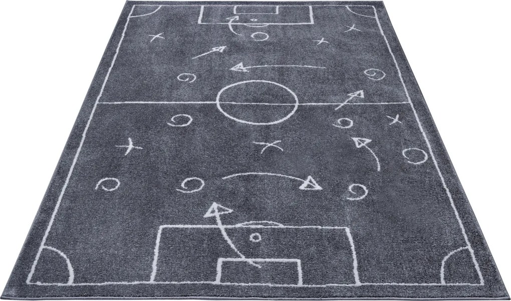 Hanse Home, Detský koberček Adventures 105949 Darkgrey, 120x170, šedá, detská izba