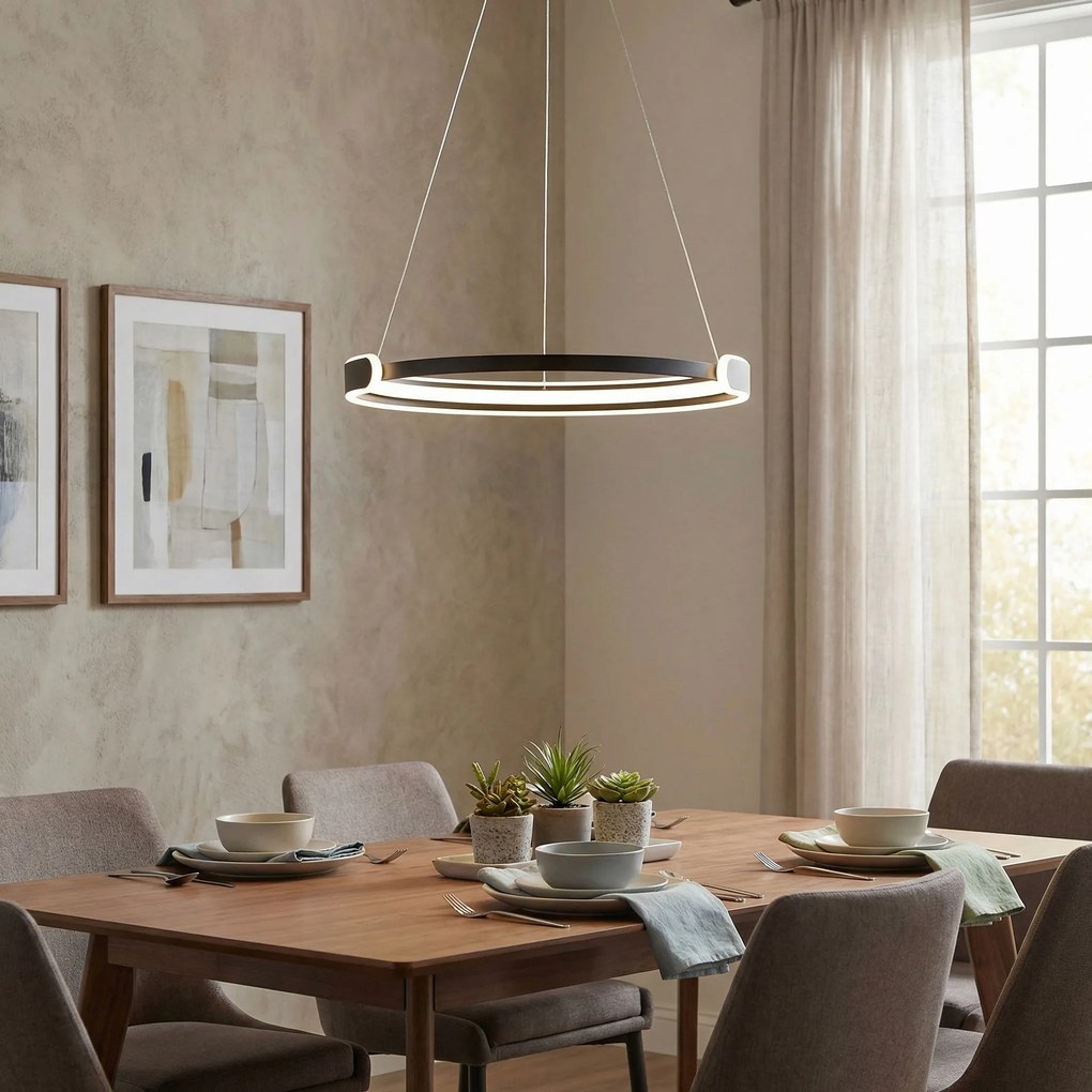 Toolight Toolight, LED stropné svietidlo 50cm, 48W, 4000K, 2500lm, APP1927-CP, čierna, OSW-66067