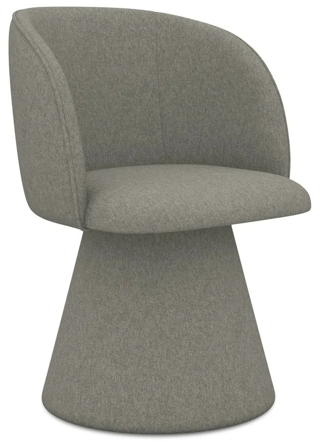 Sivé čalúnené jedálenské kreslo Maia – Makamii