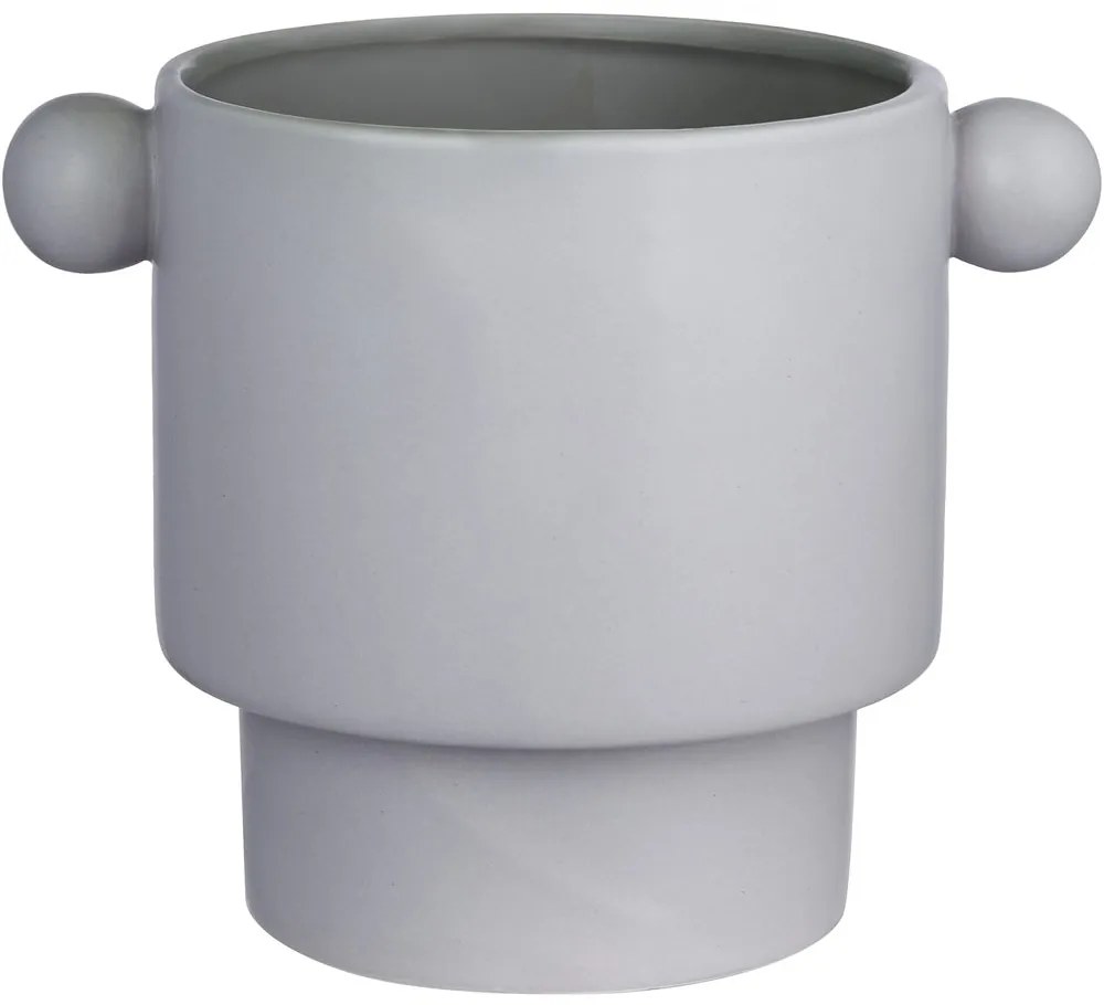 HANDLE Kvetináč 18 cm - sivá