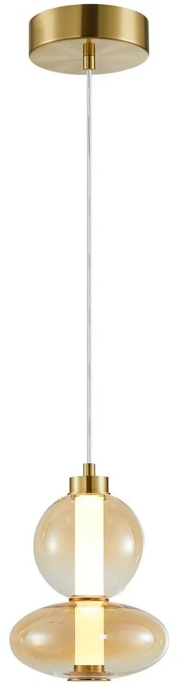 LED Luster na lanku DAPHNE LED/12W/230V zlatá