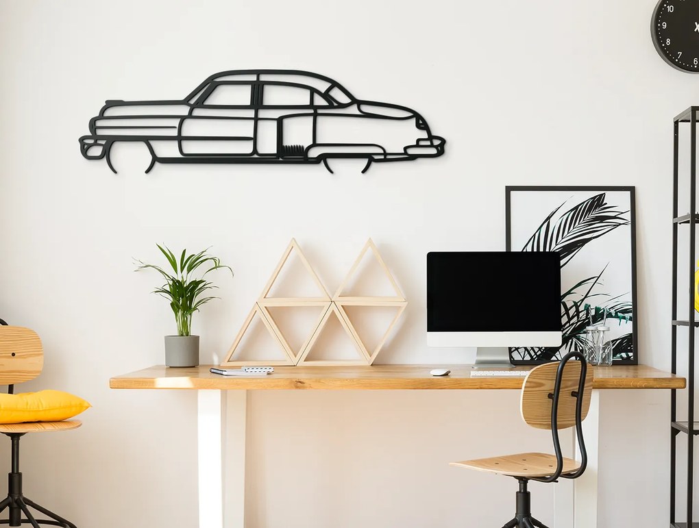 drevko Drevený obraz na stenu Cadillac Fleetwood Rozmer obrazu: 24,5 x 86 cm, Farba dekorácie: Čierna