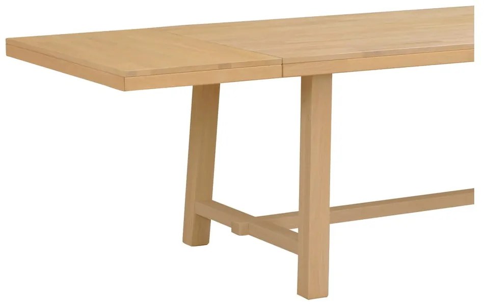 Prídavná predlžovacia doska z brúseného dubového dreva k jedálenskému stolu Rowico Brooklyn