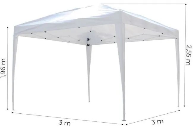 Bestent Záhradný altánok 3x3m skladací White