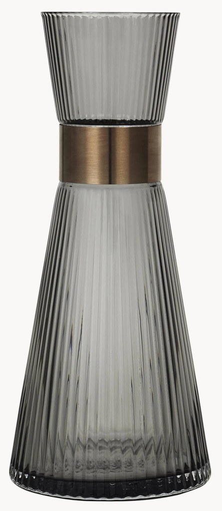 Ručne fúkaná karafa z dymového skla Grand Cru, 1 l