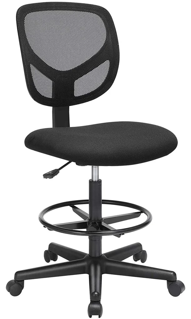 Kancelárska stolička so sieťovinou, čierna