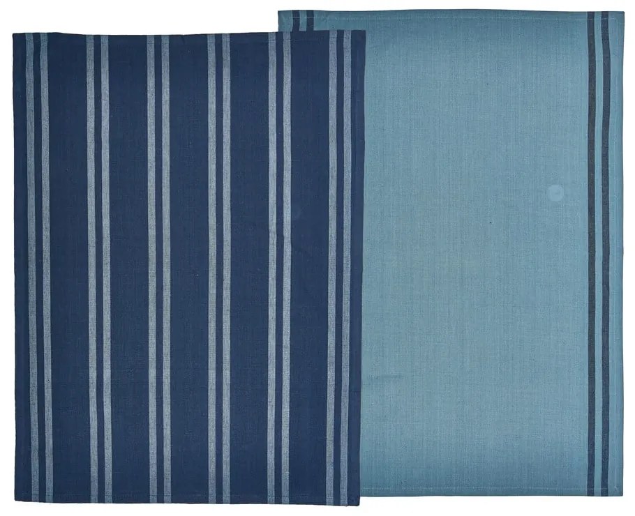 Súprava 2 modrých utierok z bavlny Södahl, 50 x 70 cm