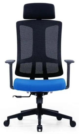 Kancelárska ergonomická stolička SLIDE — látka, sieť, viac farieb Červená