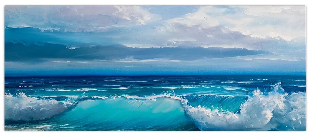 Obraz - Morské vlny (120x50 cm)