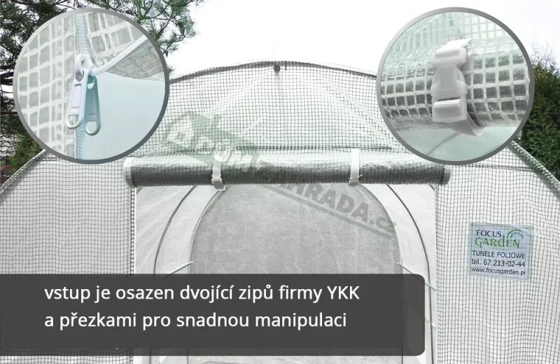 Záhradný fóliovník biely 2,5x4 m Focus Garden