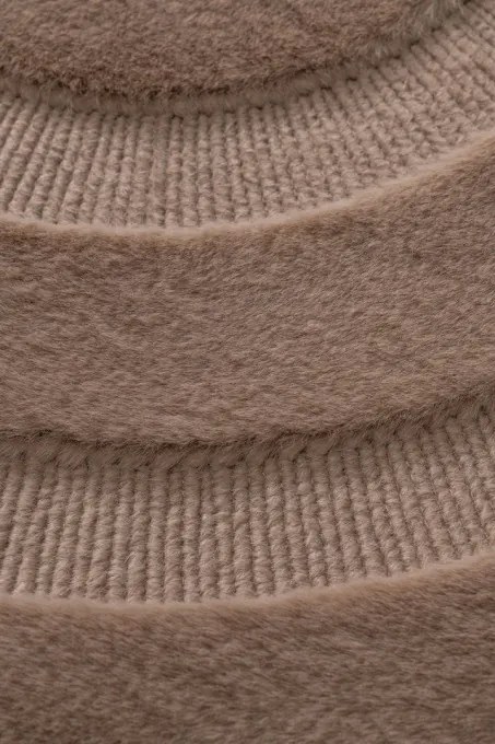 Kúpeľňový koberček MOYO CIRCLE hnedý kruh