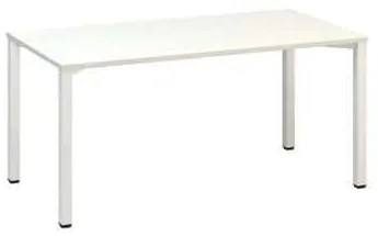 Kancelársky stôl Alfa 200, 160 x 80 x 74,2 cm, rovné vyhotovenie, dezén biela, RAL9010