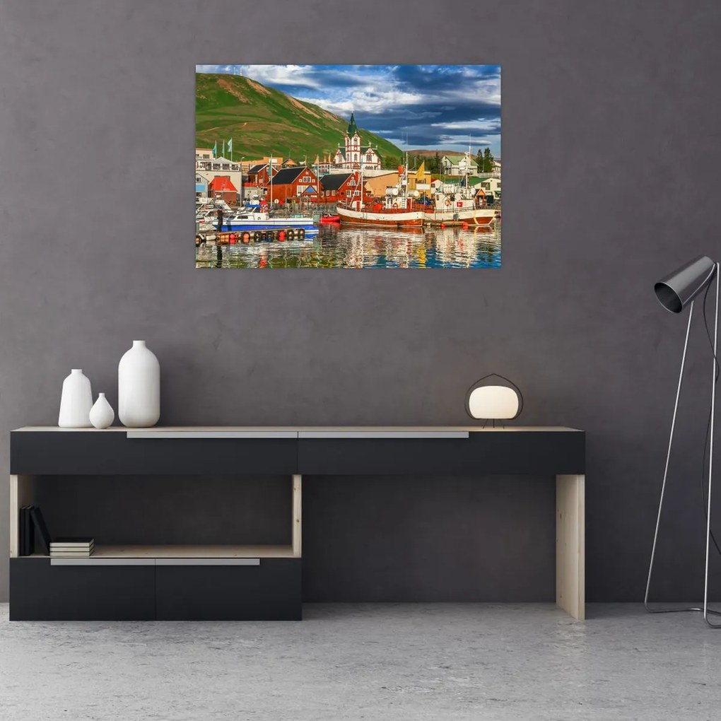 Obraz - Húsavík (90x60 cm)