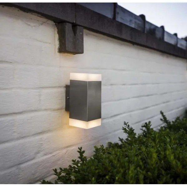 LED Vonkajšie nástenné svietidlo 2xLED/4W/230V IP44