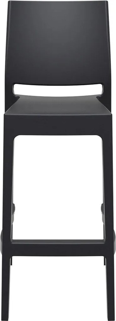 MAYA BAR 75 záhradná barová stolička black