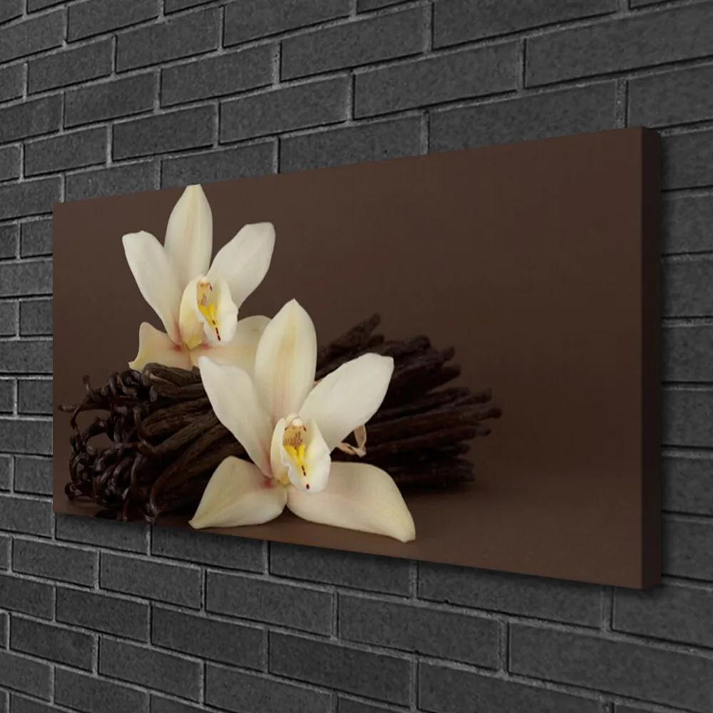 Obraz Canvas Kvety vanilky do kuchyne 140x70 cm