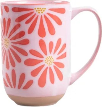 Šálka FABIA ružové kvety 732133 500 ml