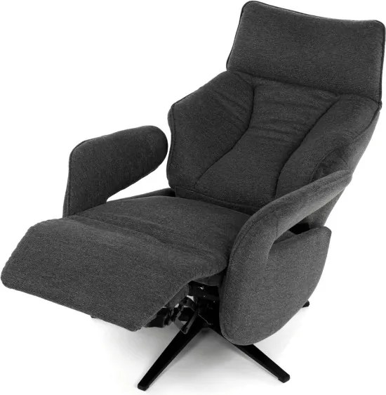 Polohovacie kreslo sivé, elektrické TV-B3973 GREY2