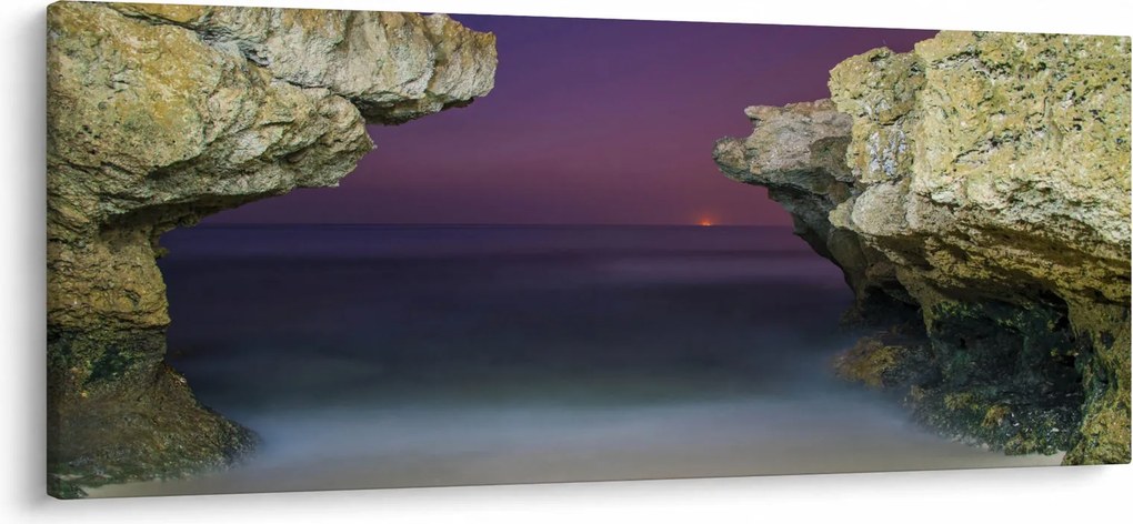 Obraz - morský útes (120x50 cm)