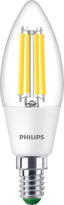 LED žiarovka E14 B35 2,3W = 40W 485lm 4000K Neutrálne vlákno PHILIPS Ultra Efficient