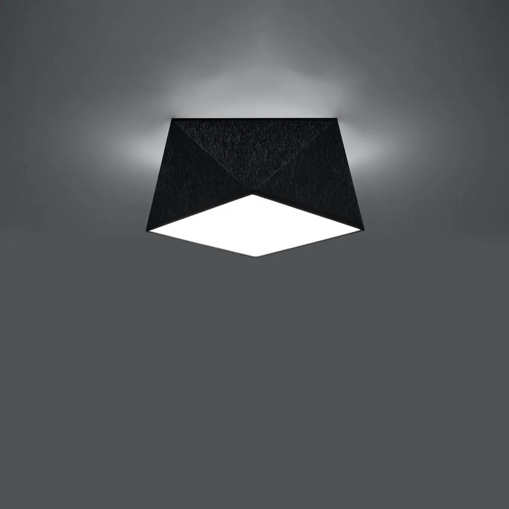 Sollux Lighting Stropné svietidlo HEXA 25 čierne