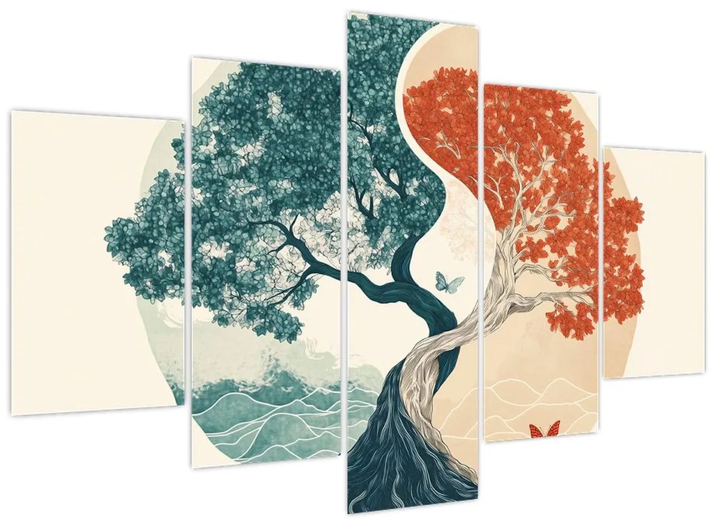 Obraz – Strom plný energie (150x105 cm)