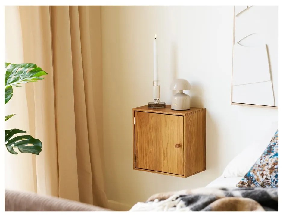 Poschodová polica z dubového dreva v prírodnej farbe 18 cm Townsville – House Nordic