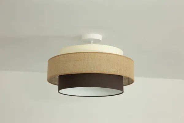 BRILAGI - Prisadený luster RESNA 1xE27/60W/230V pr. 40 cm béžová/čierna