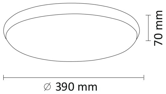 LED Stropné svietidlo KERN LED/24W/230V čierna