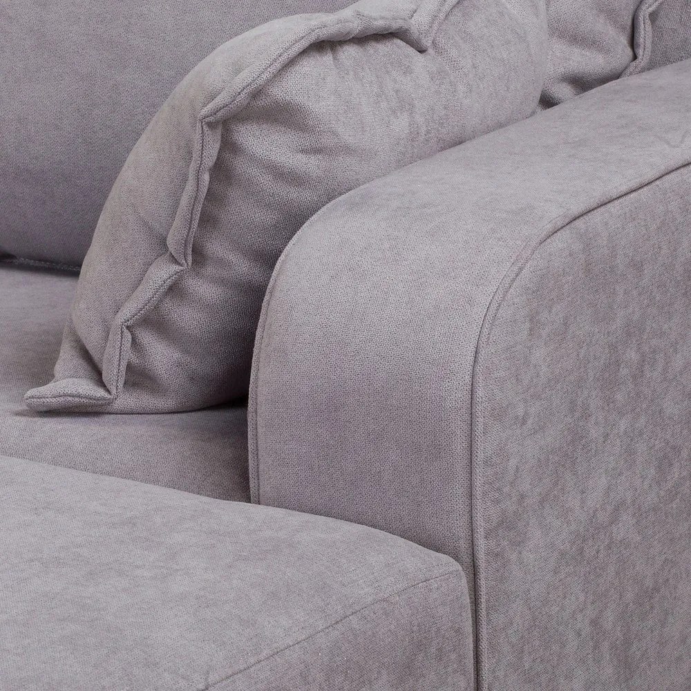 Sivá rohová pohovka (pravý roh) Beata - Ropez