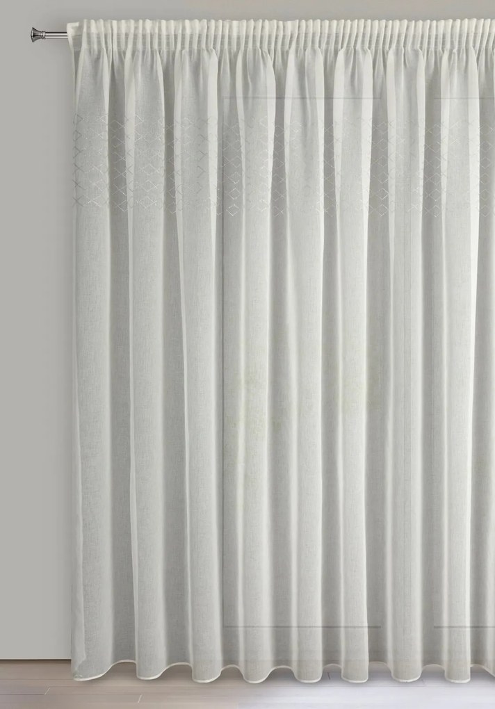 ZÁCLONA NA PÁSKE KLEO 345X260 CM BIELA