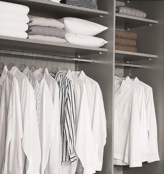 Šatníková skriňa Imperial, 250 cm, dub sonoma/biela