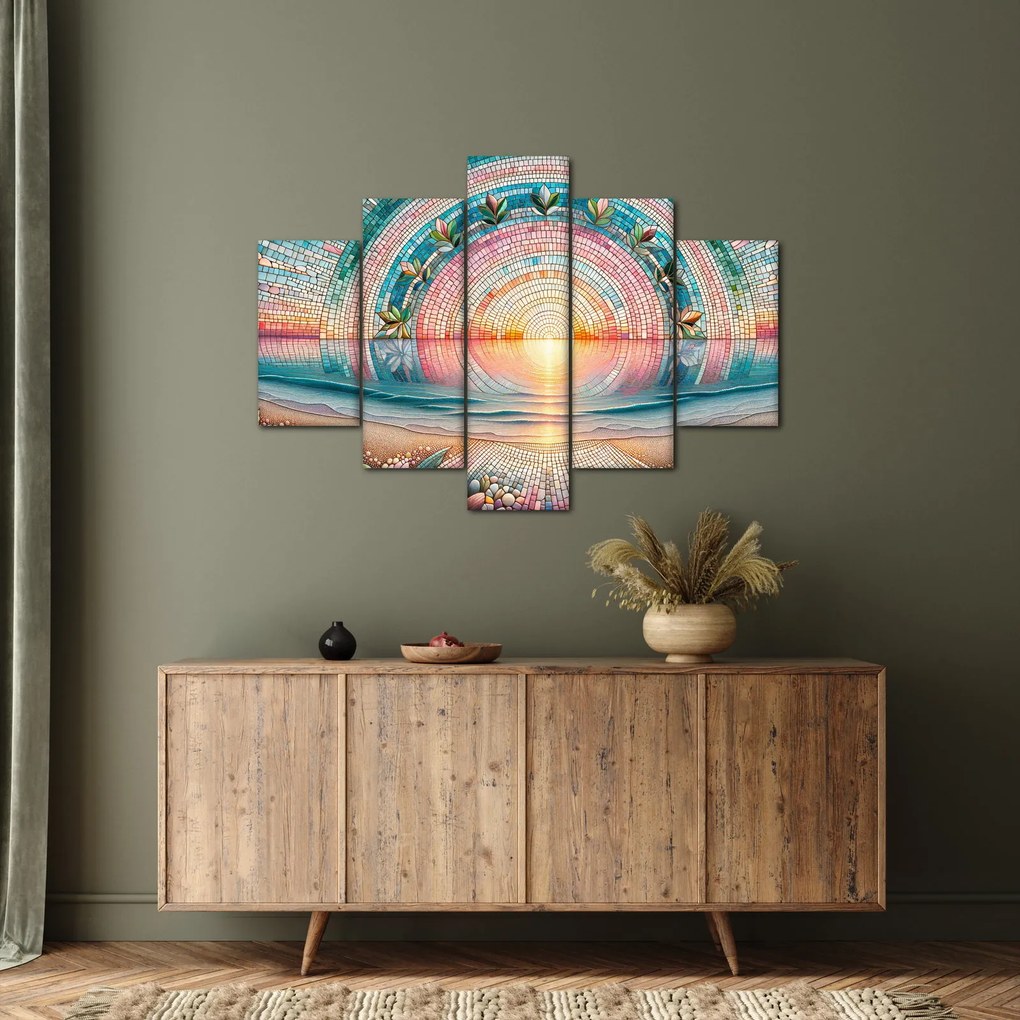 Obraz – Mozaika zapadajúceho slnka (150x105 cm)