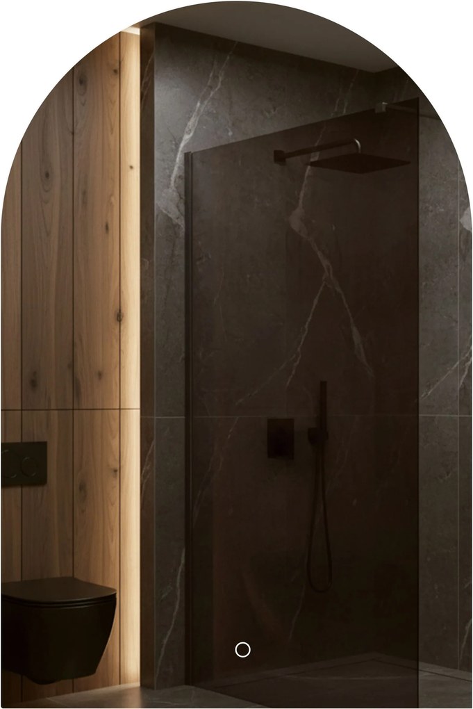Rea TOP, LED zrkadlo s oblúkovým horným zaoblením, 90x60cm , HOM-01520