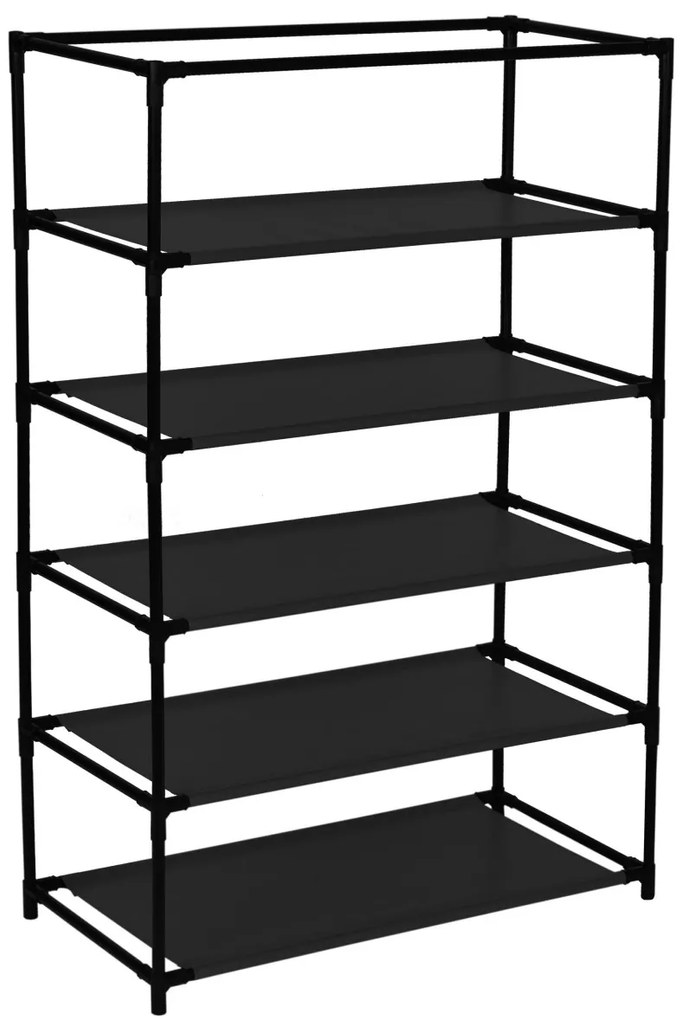 Textilný botník Mona čierny