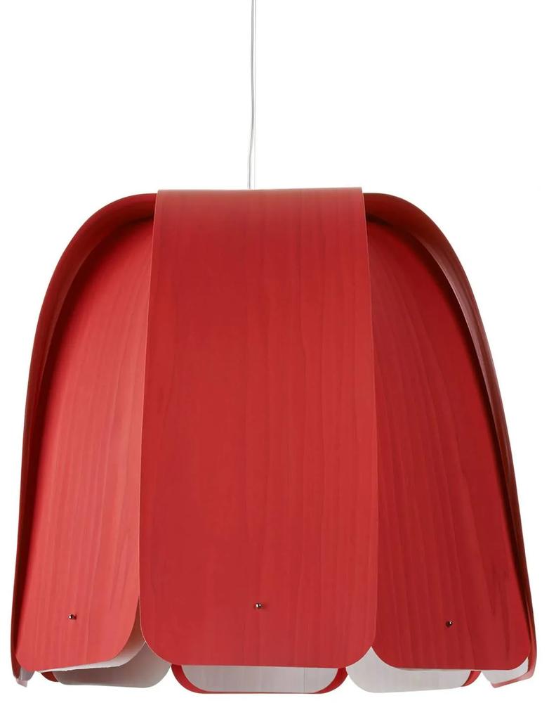 LZF Domo závesná lampa červená